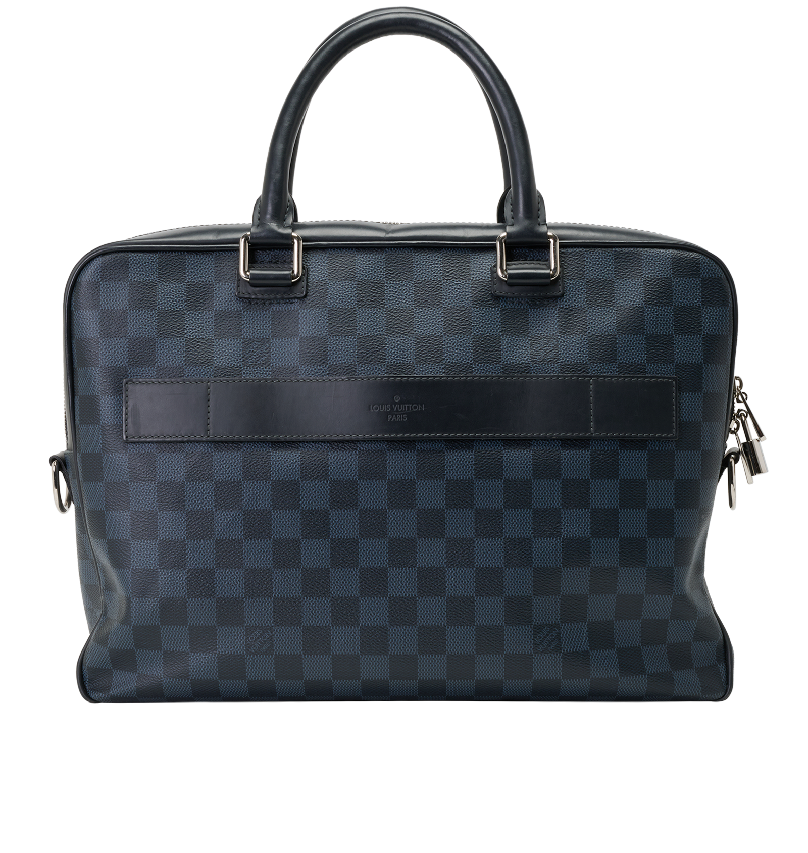 Port Document Bag, &pound;695, Handbags, Black/Grey, Canvas, Back view